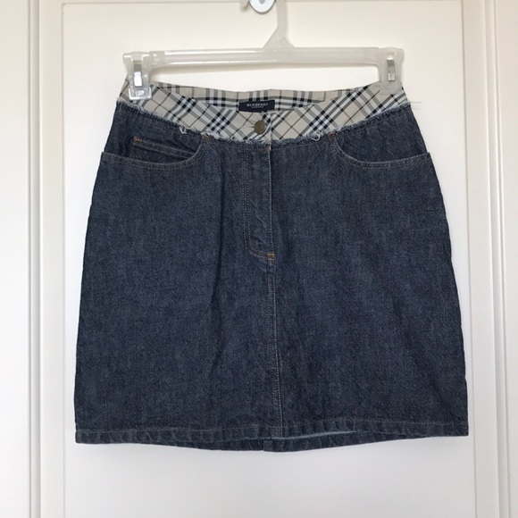 Burberry Dresses & Skirts - Burberry Denim Classic Skirt 100% Cotton